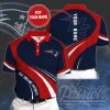 NFL New England Patriots Custom Name Red Blue Polo Shirt