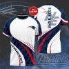 NFL New England Patriots Custom Name White Navy T-Shirt