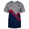 NFL New England Patriots Grey Navy T-Shirt