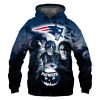 NFL New England Patriots Halloween Horror Night Pullover Hoodie
