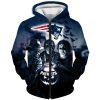 NFL New England Patriots Halloween Horror Night Zip Up Hoodie