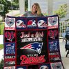 NFL New England Patriots Just A Girl In Love Quilt Blanket