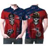 NFL New England Patriots Logo Hip Hop Skeleton Polo Shirt