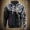 NFL New England Patriots Military Long Sleeve Zip Up Hoodie