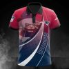 NFL New England Patriots Red Blue Polo Shirt V3