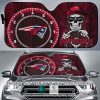 NFL New England Patriots Skull Car Sunshade