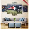 NFL New England Patriots Stadium 5 Panel Canvas