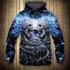 NFL New England Patriots Stone Halloween Skull Pullover Hoodie
