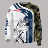 NFL New England Patriots White Camo Sweatshirt