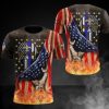 NFL New Orleans Saints American Flag T-Shirt V2
