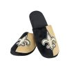 NFL New Orleans Saints Black Cream In-House Slippers