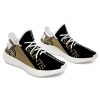 NFL New Orleans Saints Black Golden Yeezy Boost Sneakers