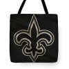 NFL New Orleans Saints Black Tote Bag