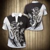 NFL New Orleans Saints Black White Fashion Polo Shirt