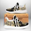 NFL New Orleans Saints Black White Golden Stripes Logo Reze Sneakers