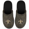 NFL New Orleans Saints Cream Dots In-House Slippers