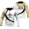 NFL New Orleans Saints Curve Graphic Gift Zip Up Hoodie