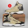 NFL New Orleans Saints Custom Name Air Jordan 13 Shoes V1