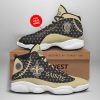 NFL New Orleans Saints Custom Name Air Jordan 13 Shoes V3