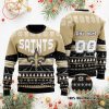 NFL New Orleans Saints Custom Name Number Golden Big Logo Xmas Sweater