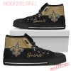 NFL New Orleans Saints Divided Colours Stunning Logo High Top Shoes