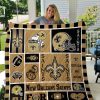 NFL New Orleans Saints Go Long For Ever Quilt Blanket