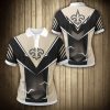 NFL New Orleans Saints Golden Black Thunder Graphic Polo Shirt