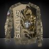NFL New Orleans Saints Golden Camo Scratch Player Sweatshirt