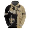 NFL New Orleans Saints Graphic Heart ECG Line Zip Up Hoodie