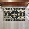 NFL New Orleans Saints Holiday Rubber Doormat
