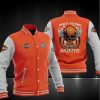 NFL New Orleans Saints Orange Grey Davidson Baseball Jacket