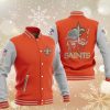NFL New Orleans Saints Orange Grey Iron Maiden Baseball Jacket