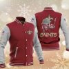 NFL New Orleans Saints Red Grey Iron Maiden Baseball Jacket