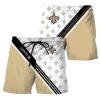 NFL New Orleans Saints Simple Design Men Beach Shorts