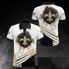 NFL New Orleans Saints White Golden Logo Polo Shirt V2