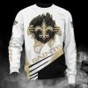 NFL New Orleans Saints White Golden Logo Sweatshirt V2