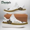 NFL New Orleans Saints White Golden Yeezy Boost Sneakers