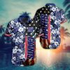 NFL New York Giants America Flag Flowers Hawaiian Shirt