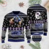 NFL New York Giants Black Blue Ugly Christmas Sweater
