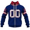 NFL New York Giants Custom Name Number 1988 Vintage Throwback Home Jersey Zip Up Hoodie