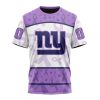 NFL New York Giants Custom Name Number Fight Cancer T-Shirt
