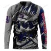 NFL New York Giants Custom Name Number Grey Skull Sweatshirt