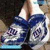 NFL New York Giants Custom Name Ripped Claws Crocs
