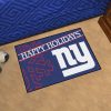 NFL New York Giants Happy Holidays Rubber Doormat