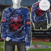 NFL New York Giants Navy Blue Red Skull Sweatshirt