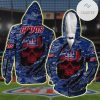 NFL New York Giants Navy Blue Red Skull Zip Up Hoodie