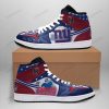 NFL New York Giants Red Blue Air Jordan 1 High Sneakers V2