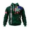 NFL New York Jets Custom Name Number Green Pullover Hoodie