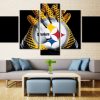 NFL Pittsburgh Steelers Black 5 Panel Canvas