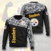 NFL Pittsburgh Steelers Black Camo Sweatshirt
